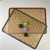 2-Pack Silicone Baking Mats with Macaron Template
