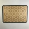 2-Pack Silicone Baking Mats with Macaron Template