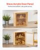 Corner Bamboo Bread Box with Adjustable Shelves