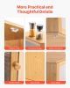 Corner Bamboo Bread Box with Adjustable Shelves
