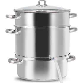 11-Quart Stainless Steel Steam Juicer & Food Steamer