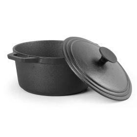 3.4-Quart Pre-Seasoned Cast Iron Dutch Oven with Lid