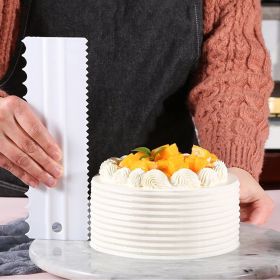 4-Piece Double-Sided Cake Scraper Set