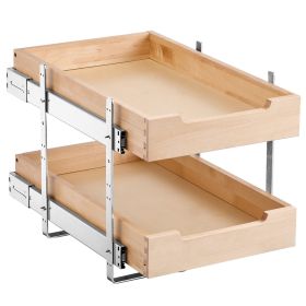 2-Tier Pull-Out Cabinet Organizer with Soft-Close Slides