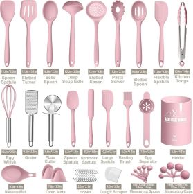 43-Piece Silicone Kitchen Utensil Set – Heat Resistant Cooking Tools