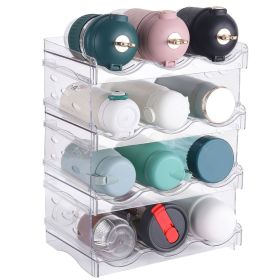 4-Tier Stackable Bottle Storage Holder – 12 Bottle Organizer