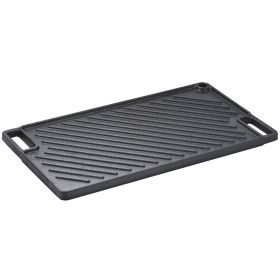 Reversible Pre-Seasoned Cast Iron Grill & Griddle – 16.7" x 9.7"