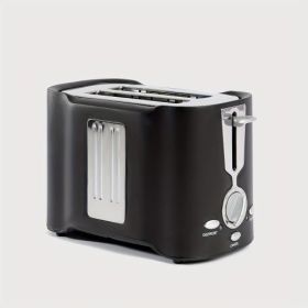2-Slice Stainless Steel Toaster with Wide Slots