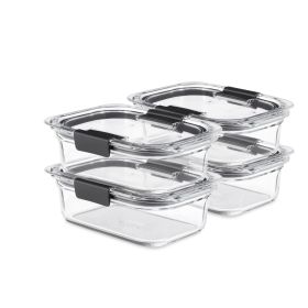Glass Food Storage Containers with Latching Lids