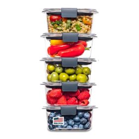Tritan Food Storage Containers with Lids – Set of 5 (1.3 Cup)