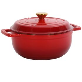 7.5 Quart Enameled Cast Iron Dutch Oven – Gradient Red