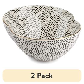 Stoneware Bowl – Dot Collection (2-Pack)
