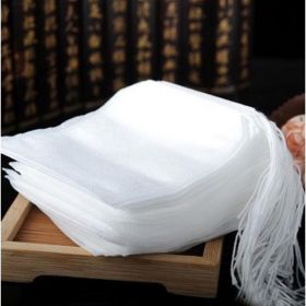 100-Pack Empty Tea Filter Bags with Drawstring (Option: Default)