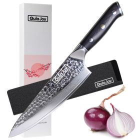QulaJoy VG-10 Damascus Chef Knife – 8" Professional Japanese Kitchen Knife (Option: Chef Knife)