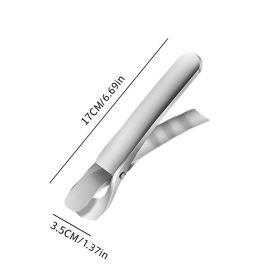 Stainless Steel Hot Dish & Plate Gripper (Color: Silvery)