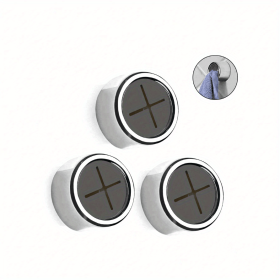 Self-Adhesive Push-In Kitchen Towel Holders (Quantity: Cross 3pcs)